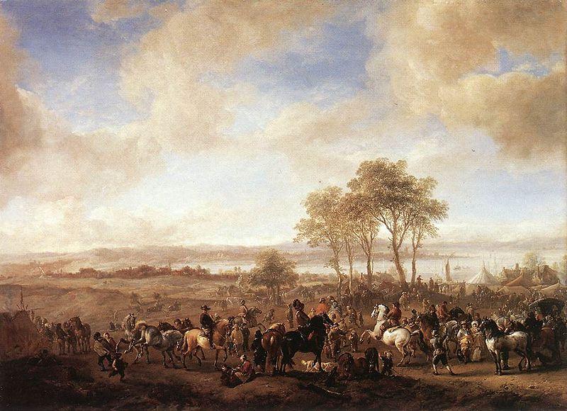 Philips Wouwerman The Horse Fair oil painting image